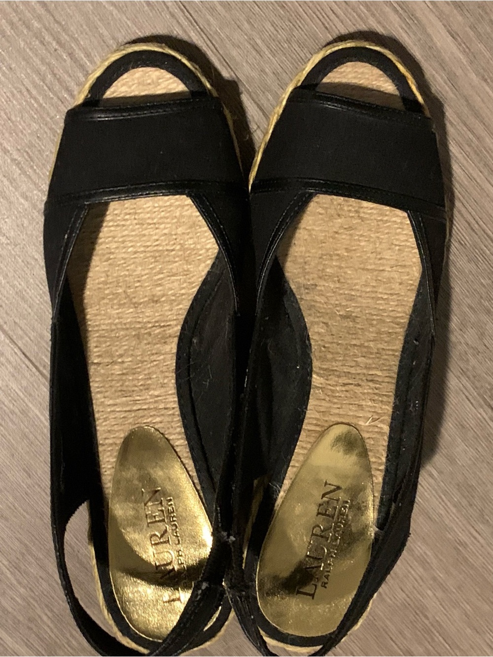 Lauren Ralph Lauren Black Catrin Espadrilles